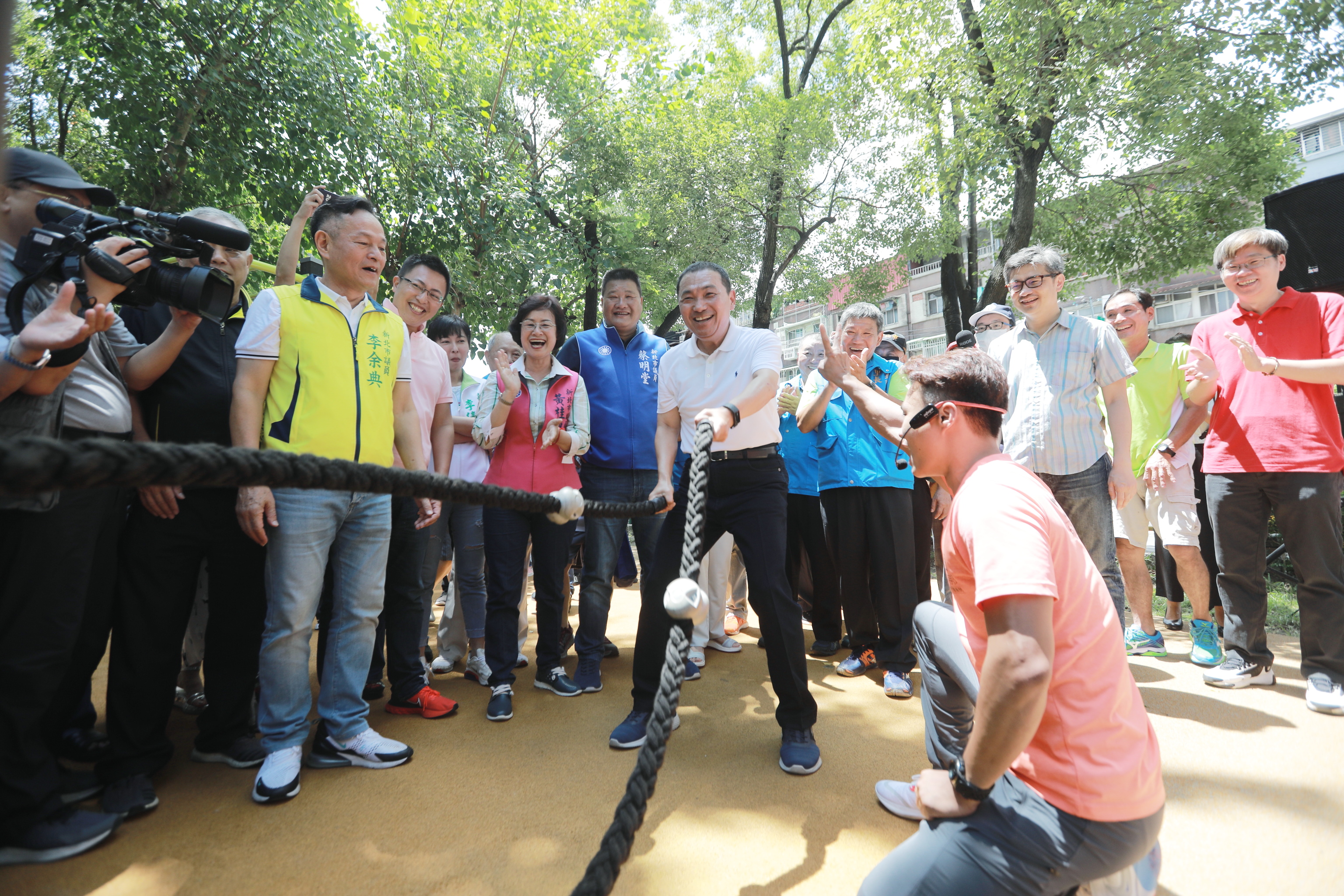 新北三重三民全齡公園啟用 侯友宜：打造老少咸宜的運動空間