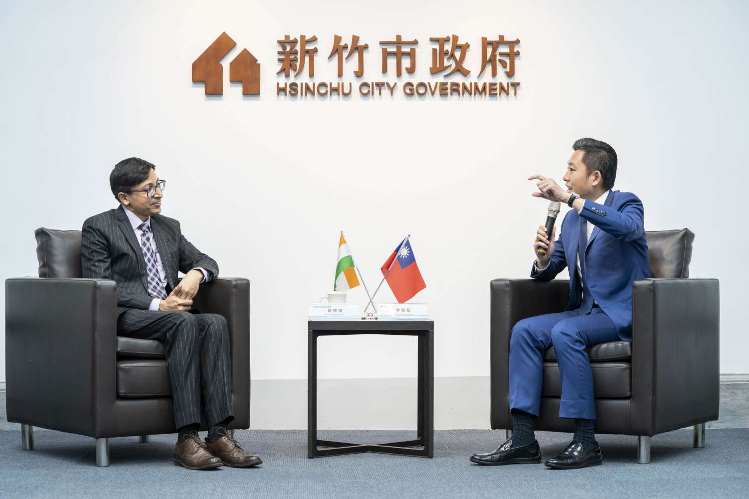 印度台北協會會長戴國瀾來台  首站拜會竹市府 林智堅市長：盼深化台印交流