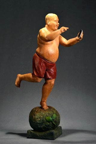 陳和霆生活羅漢作品 雕磨出眾生人性意象 陳和霆生活羅漢作品 雕磨出眾生人性意象