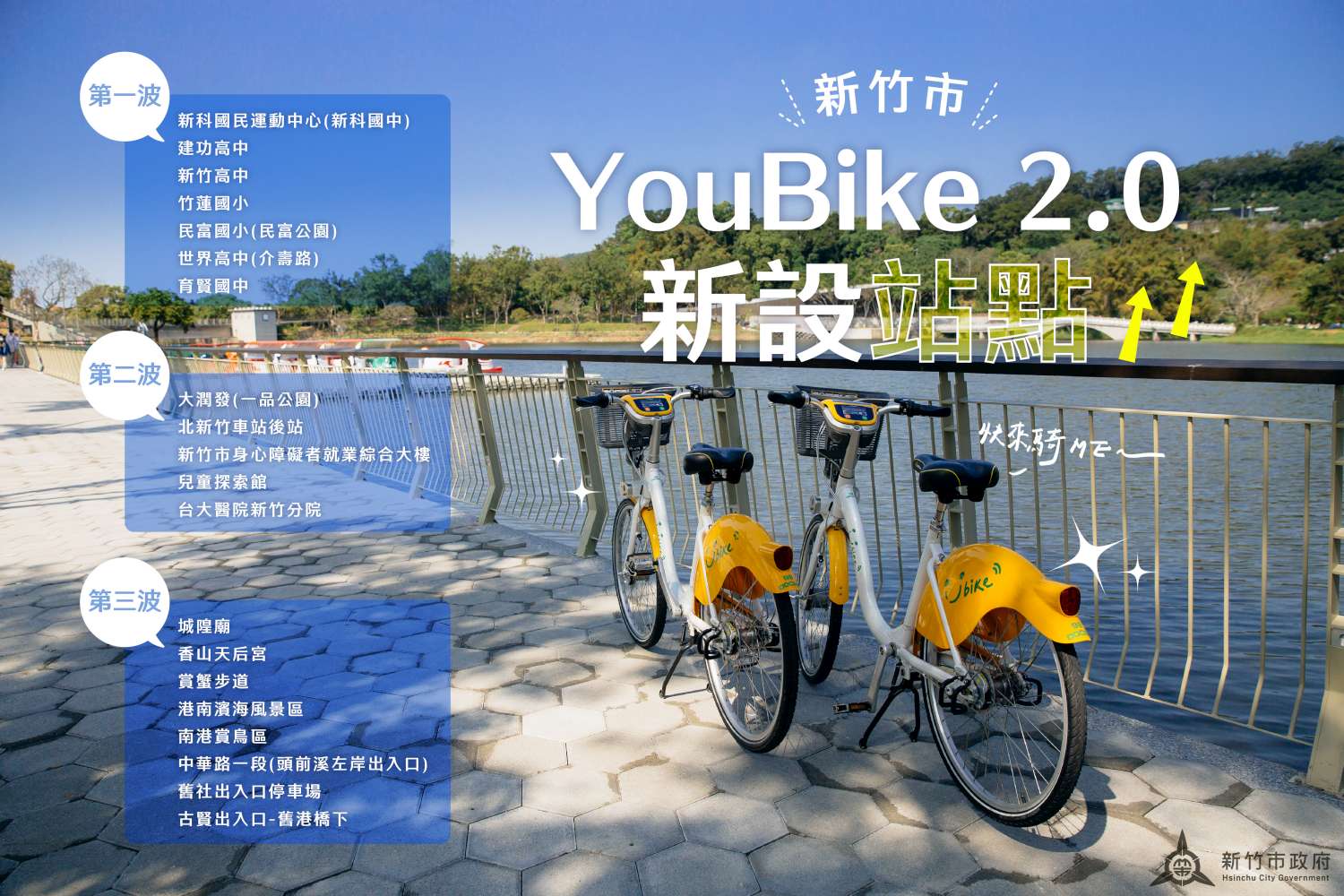 Youbike2.0全新20站點名單  7月起逐步開站